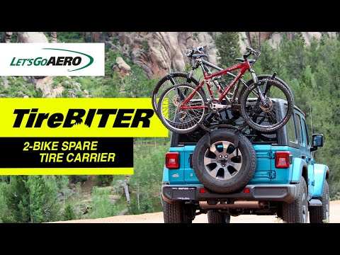 Lets Go Aero TireBiter - 2-Bike Spare Tire Mount Spare Tire Mount Holds 2 Bikes