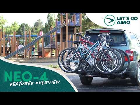 Lets Go Aero NEO 4 - Four Bike Hitch Rack with Tilt Shank *Open Box Return*