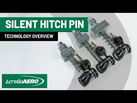 Lets Go Aero Silent Hitch Pin®: 5/8 Press-On Locking Anti-Rattle Pin for 2 Hitches